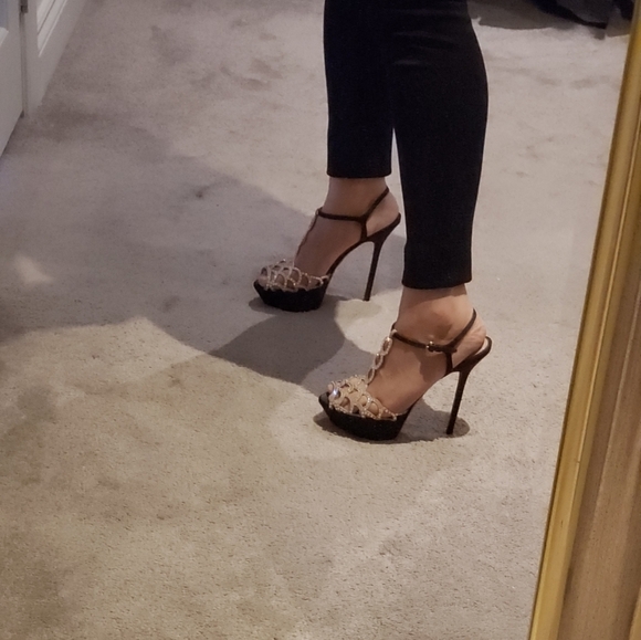 100% Authentic Sergio Rossi Swarovski Crystal Sand - Picture 12 of 12